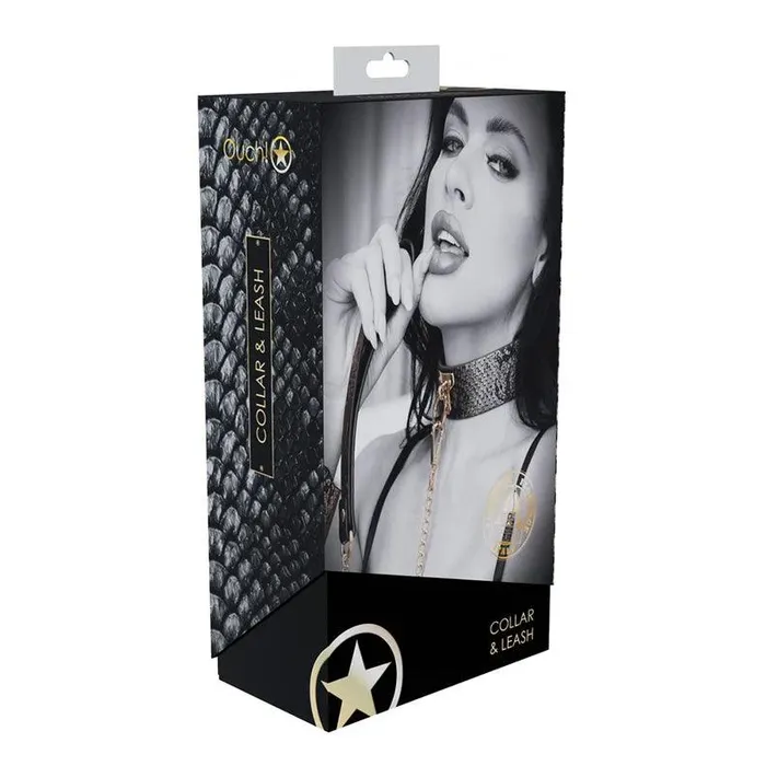 Female Sex Toys Ouch Ouch International Florence Collection Collar with Leash