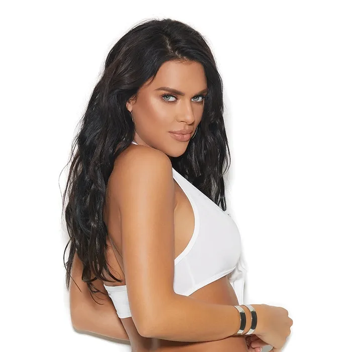 ELEGANT MOMENTS Elegant Moments Lycra Halter Tie TopW Vibrators ELEGANT MOMENTS Elegant Moments Lycra Halter Tie TopW Vibrators
