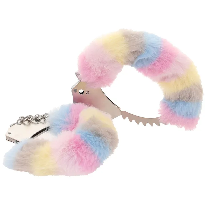 Shots Toys Couples Ouch Heavy Duty Fluffy Cuffs in MultiColour