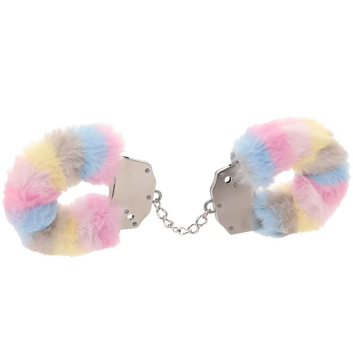 Shots Toys Couples Ouch Heavy Duty Fluffy Cuffs in MultiColour