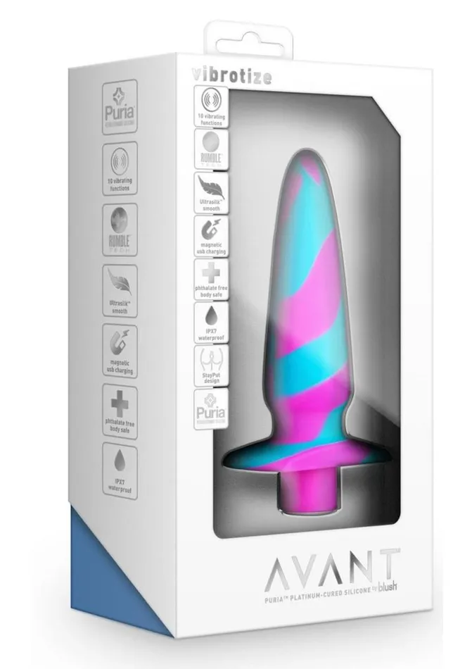 Avant Vibrotize Rechargeable Silicone Anal Plug Avant Male Sex Toys