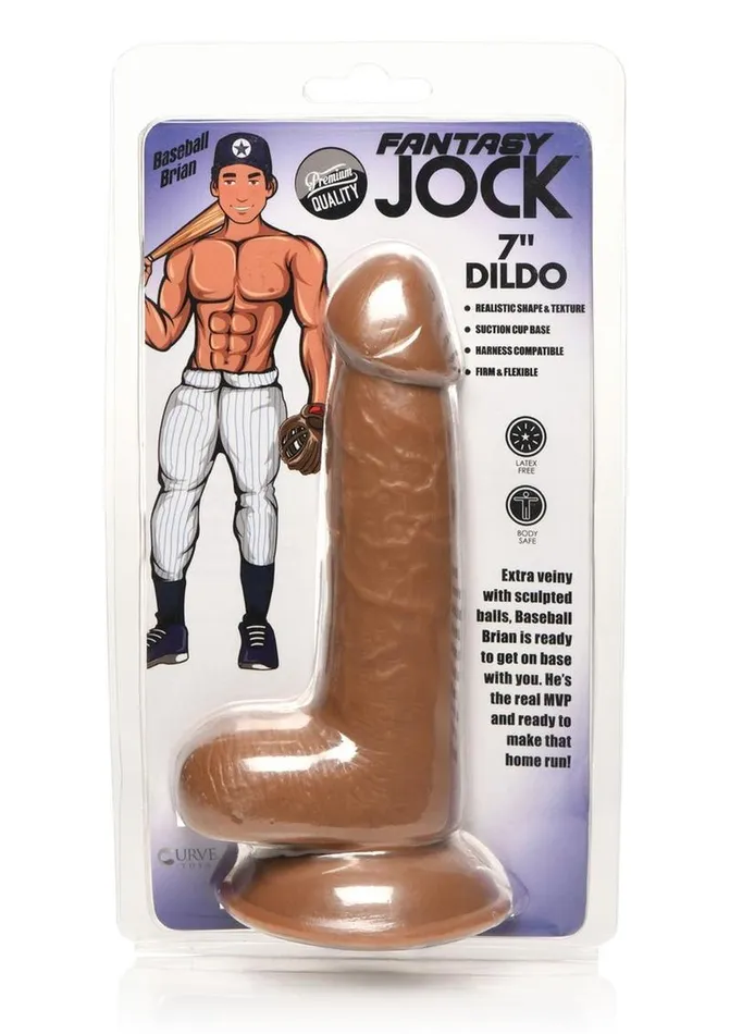Jock Jock Baseball Brian Dildo with Balls Female Sex Toys