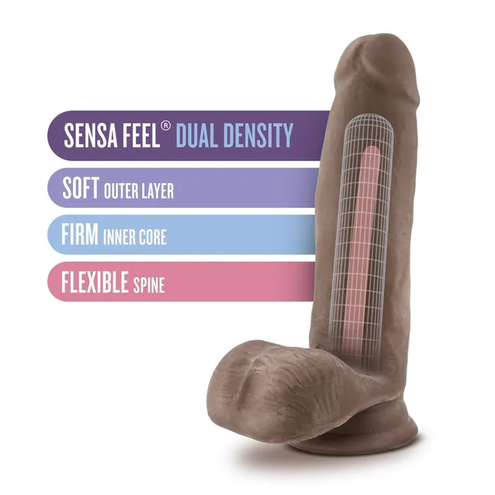 Blush Novelties Au Naturel 7 Inch Sensa Feel Dildo Chocolate Dildos Blush Novelties Au Naturel 7 Inch Sensa Feel Dildo Chocolate Dildos