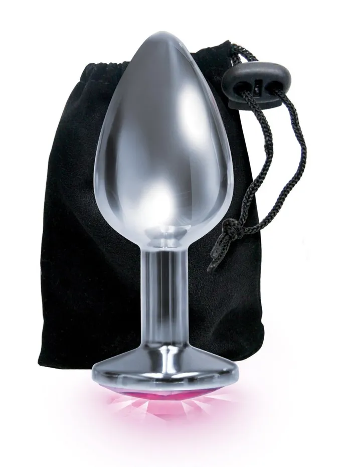 Icon Brands Anal The 9s the Silver Starter Bejeweled Stainless Steel Plug Pink Icon Brands Anal The 9s the Silver Starter Bejeweled Stainless Steel Plug Pink