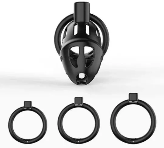 Wholesale The Dominion Chastity Cock Cage CBT Cuckold Cock Ball BDSM Chastity Cage Belt QOS 3D Printed Ballisticmetal Male Sex Toys