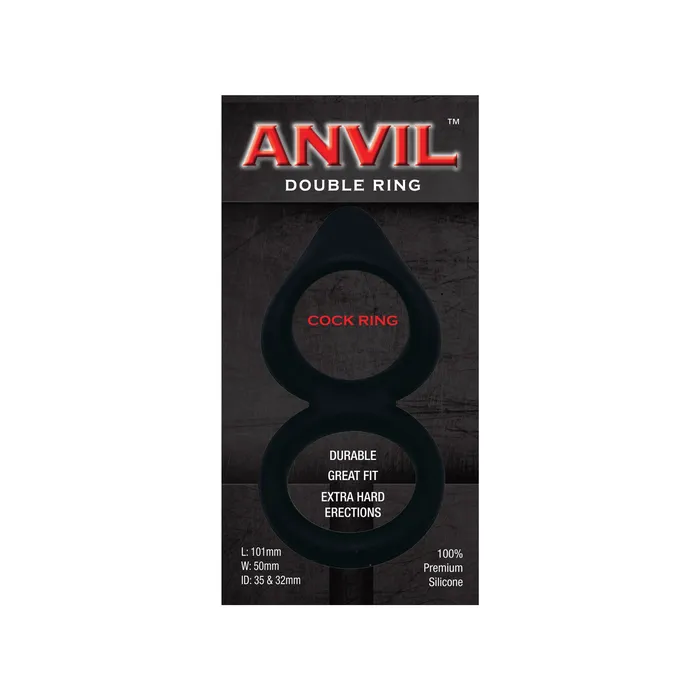 Anal Anvil Black Double Ring HWIC