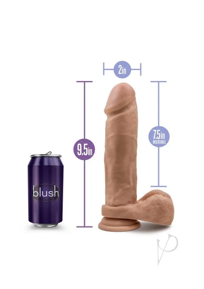 Au Naturel Female Sex Toys Au Naturel Dildo With Suction 95 Mocha