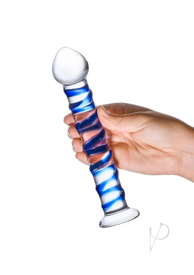 Blue Spiral Glass Dildo Glas Dildos Blue Spiral Glass Dildo Glas Dildos