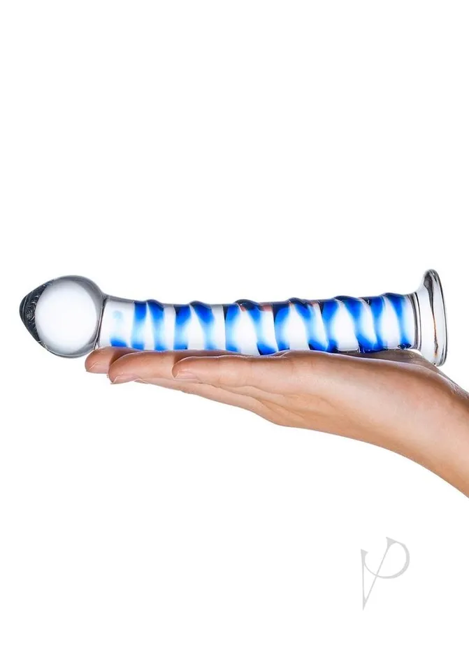 Blue Spiral Glass Dildo Glas Dildos Blue Spiral Glass Dildo Glas Dildos
