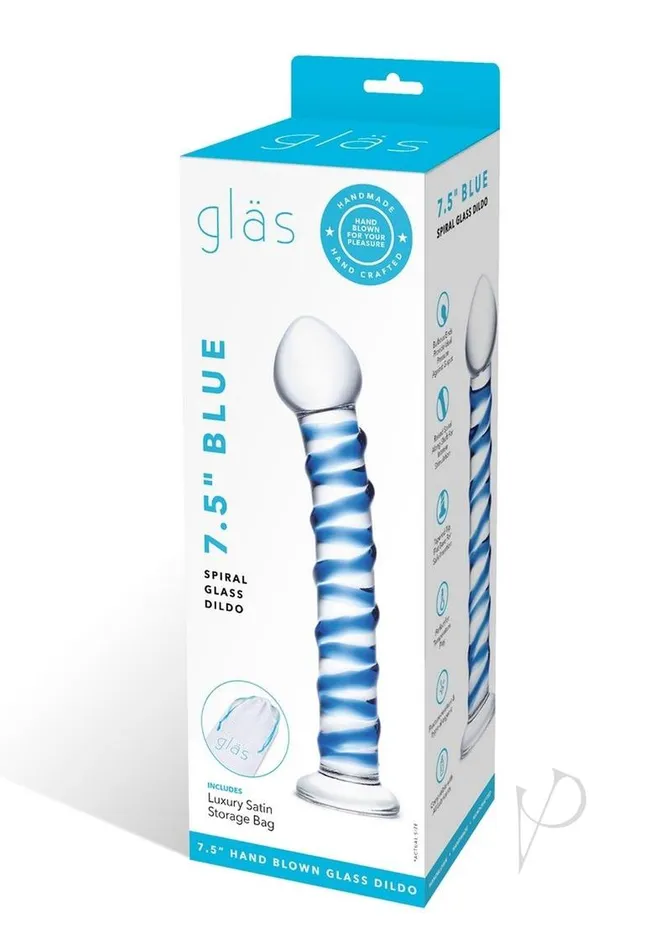 Blue Spiral Glass Dildo Glas Dildos Blue Spiral Glass Dildo Glas Dildos