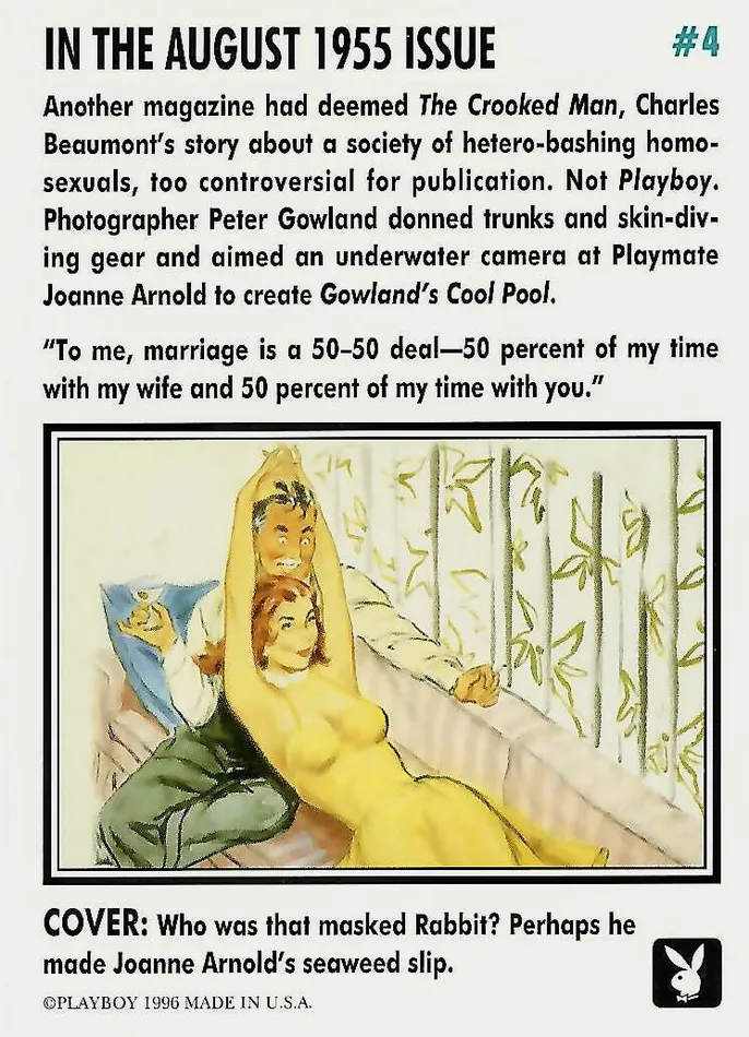 Greenthunderbirds Cards Couples Playboy August Edition 4 Playboy Cover