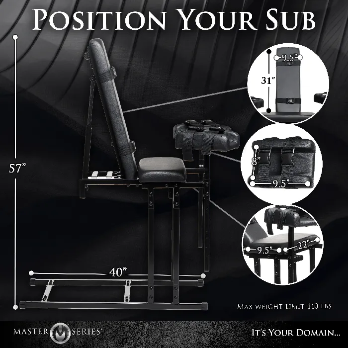 Master Series Extreme Obedience Chair Master Series Male Sex Toys