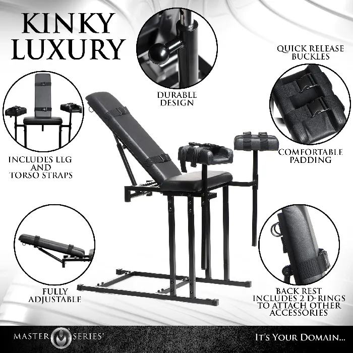Master Series Extreme Obedience Chair Master Series Male Sex Toys