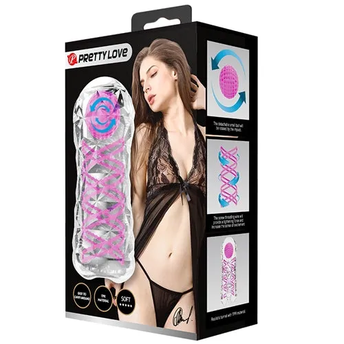 Metro Coil Ball Masturbator Crystal Male Sex Toys