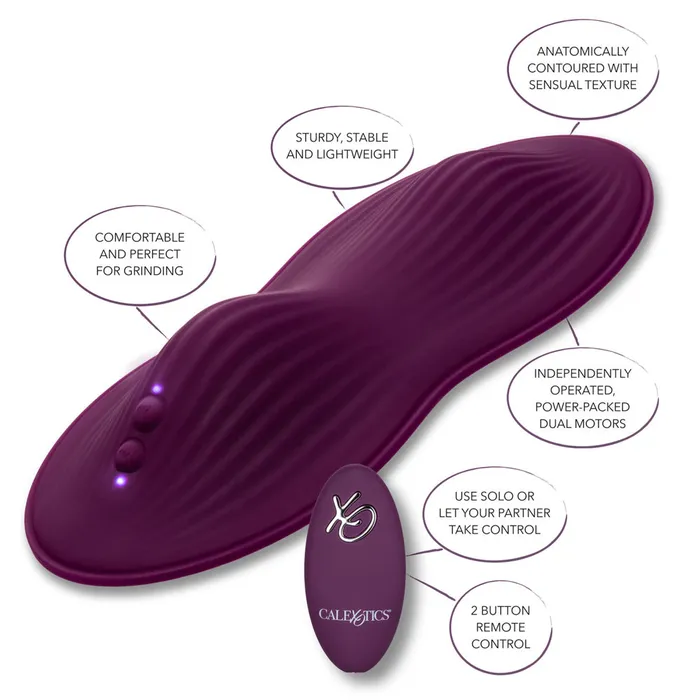 California Exotics Female Sex Toys Lust Remote Control Vibrating Dual Rider GrindOn Massager