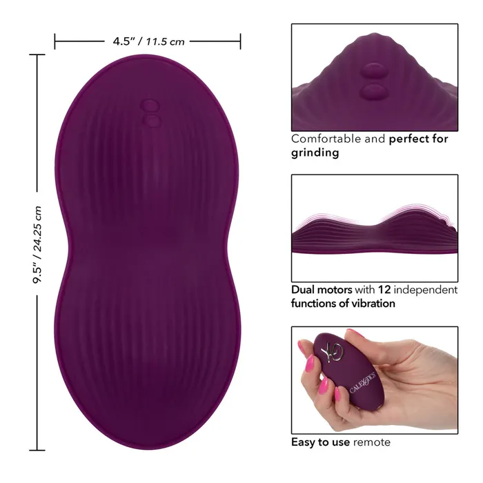 California Exotics Female Sex Toys Lust Remote Control Vibrating Dual Rider GrindOn Massager