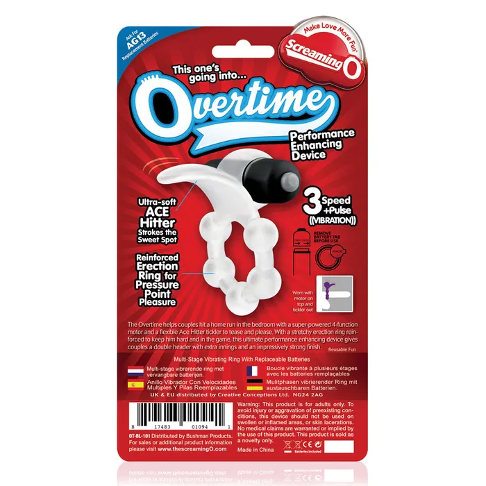 Screaming O Couples Screaming O Overtime Vibrating Cock Ring